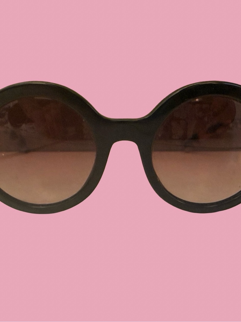 PRADA Men’s Round Black Women's Sunglasses - Unbranded - Picture 9 of 9